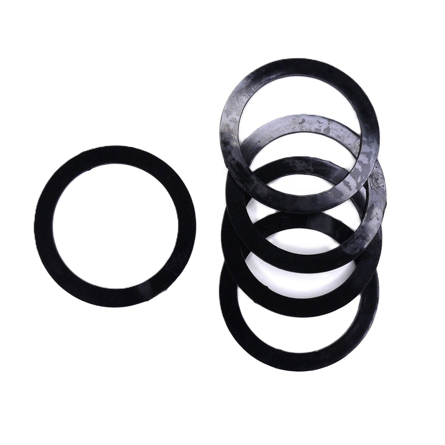 D1.96" (50 mm) Black Stretch Ceilings Reinforcement Circle Rings/Protective Thermal Rings for Spotlights Installation