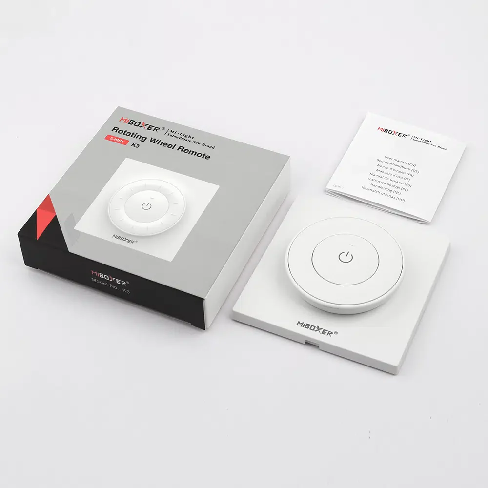 K3-W - 1-Zone Rotating Wheel CCT Remote White