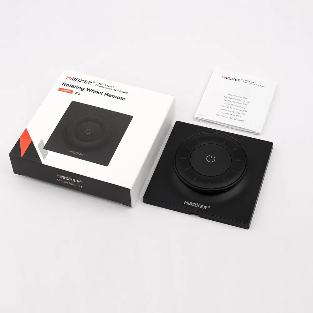 K3-B - 1-Zone Rotating Wheel CCT Remote Black