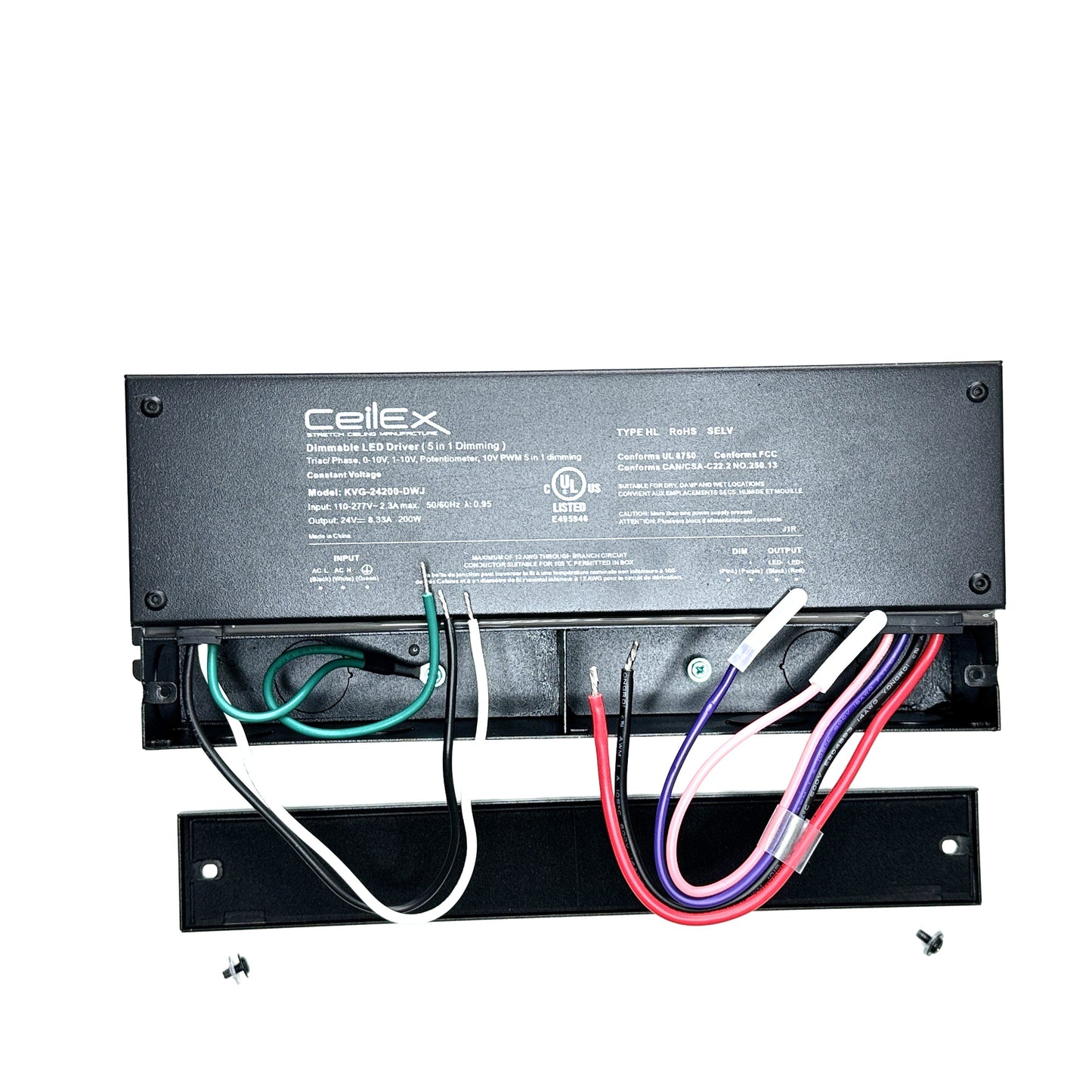 Triac Dimmable LED Driver 24V 200W IP67 UL Listed Compatible with Lutron Dimmer, Transformer for LED Lights, Dimmable Power Supply 5 in 1 Triac/0-10V/1-10V/Potentiometer/10V PWM