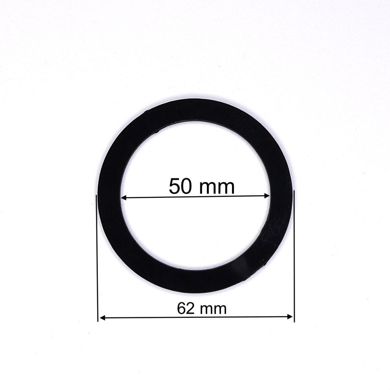 D1.96" (50 mm) Black Stretch Ceilings Reinforcement Circle Rings/Protective Thermal Rings for Spotlights Installation