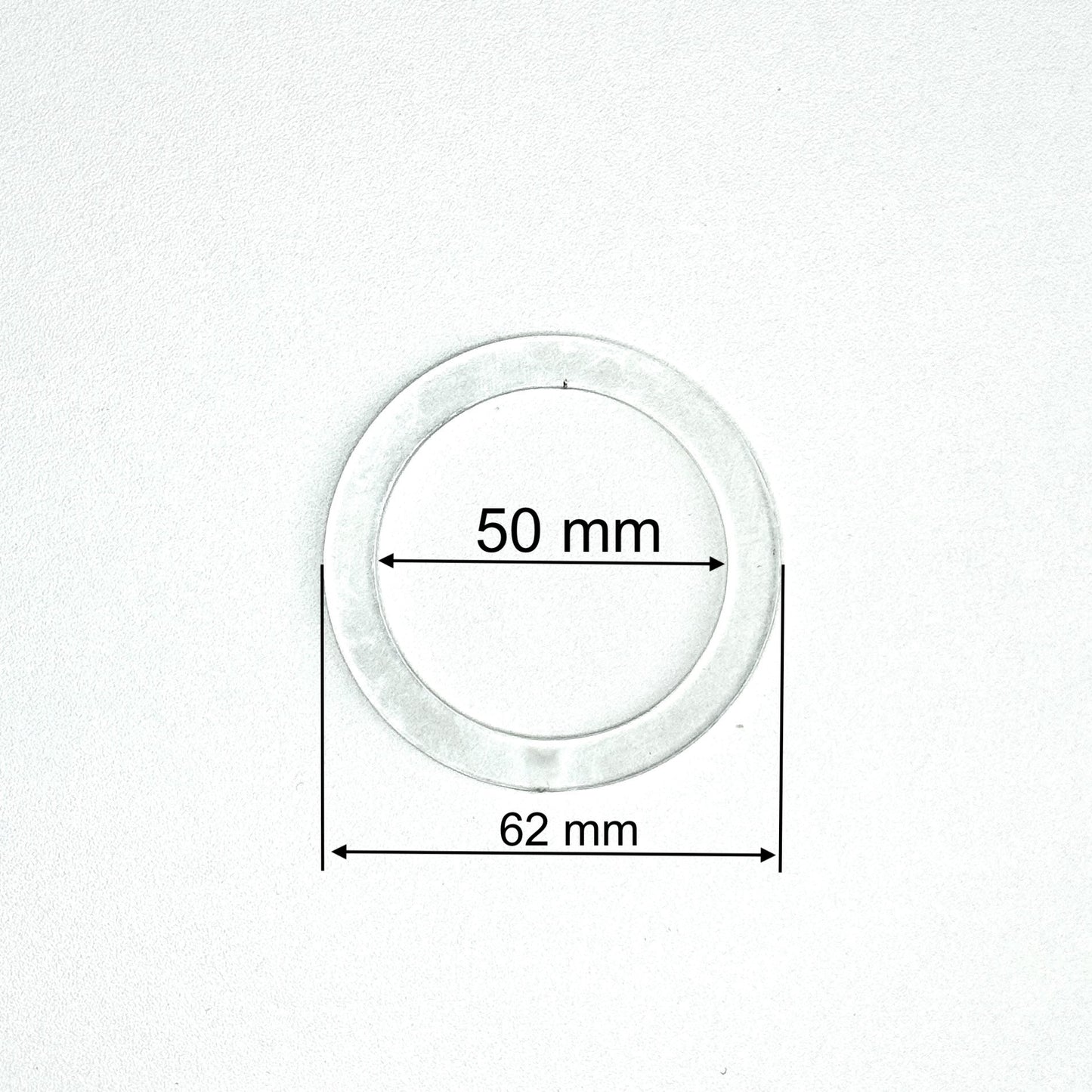 D1.97" (50 mm) Stretch Ceilings Reinforcement Circle Rings/Protective Thermal Rings for Spotlights Installation