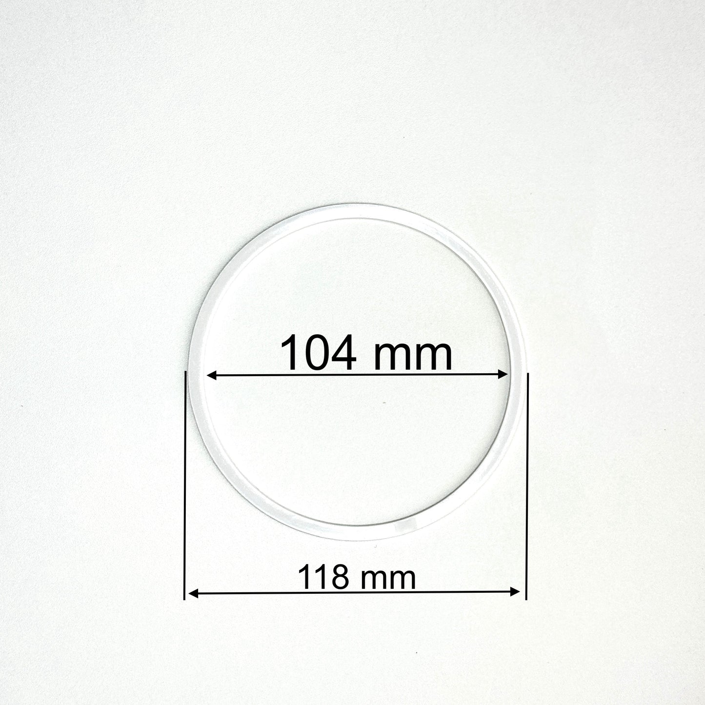D4.11" (104 mm) White Stretch Ceilings Reinforcement Circle Rings/Protective Thermal Rings for Spotlights Installation