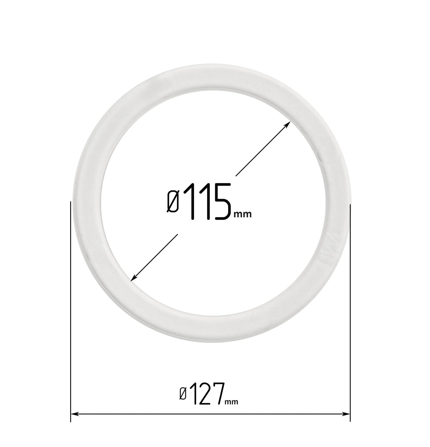 D4.54" (115 mm) Stretch Ceilings Reinforcement Circle Rings/Protective Thermal Rings for Spotlights Installation