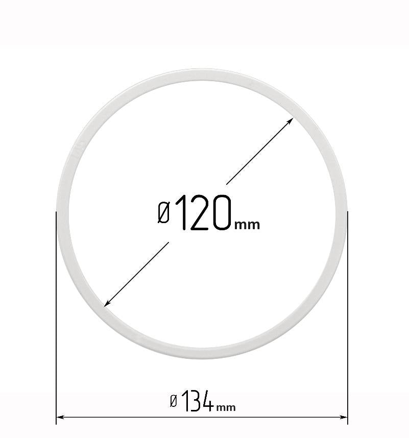 D4.73" (120 mm) Stretch Ceilings Reinforcement Circle Rings/Protective Thermal Rings for Spotlights Installation