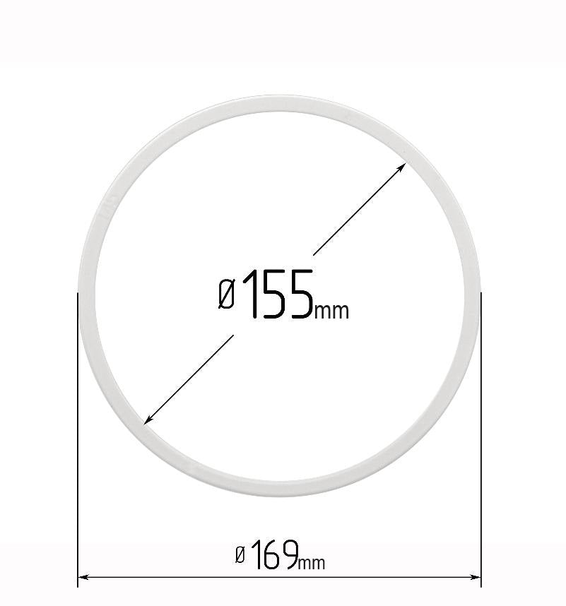 D6.25" (155 mm) Stretch Ceilings Reinforcement Circle Rings/Protective Thermal Rings for Spotlights Installation