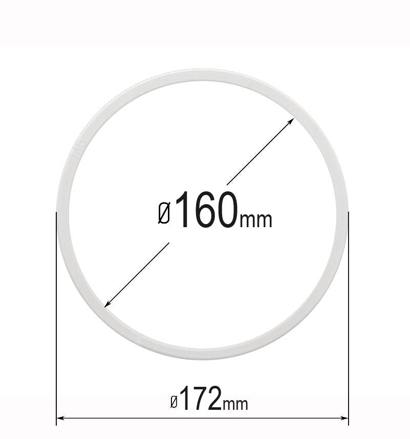 D6.44" (160 mm) Stretch Ceilings Reinforcement Circle Rings/Protective Thermal Rings for Spotlights Installation