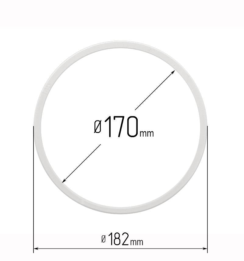 D6.69" (170 mm) Stretch Ceilings Reinforcement Circle Rings/Protective Thermal Rings for Spotlights Installation