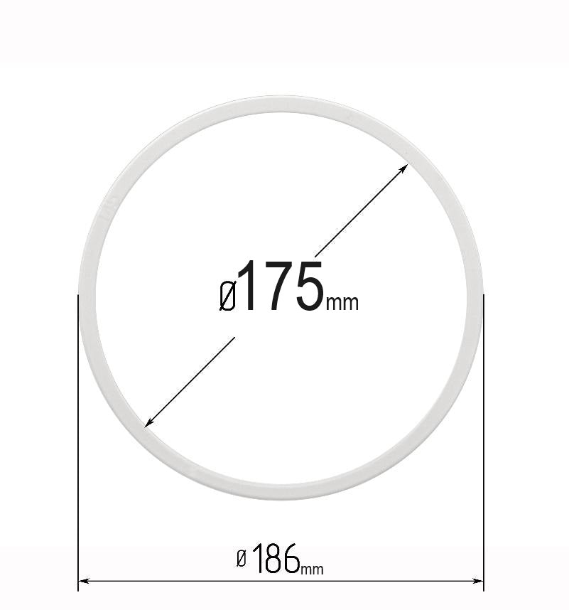 D6.94" (175 mm) Stretch Ceilings Reinforcement Circle Rings/Protective Thermal Rings for Spotlights Installation
