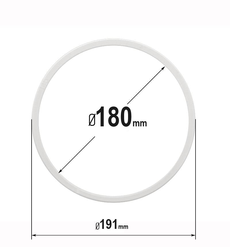 D7.06" (180 mm) Stretch Ceilings Reinforcement Circle Rings/Protective Thermal Rings for Spotlights Installation