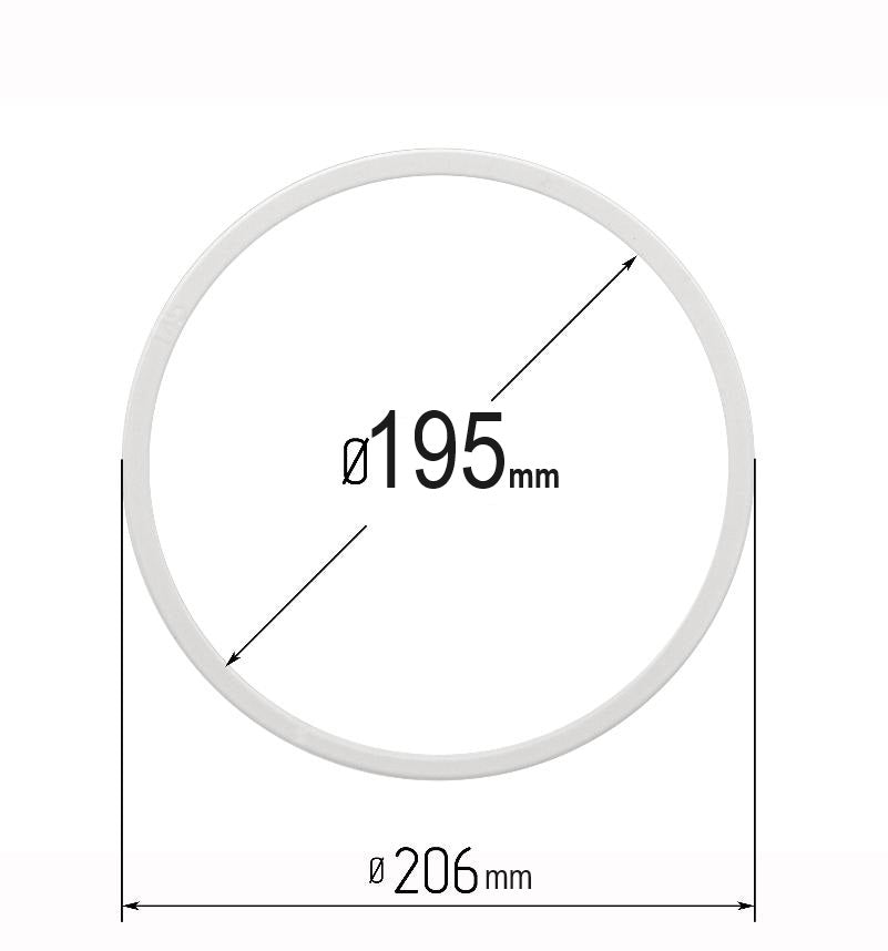 D7.69" (195 mm) Stretch Ceilings Reinforcement Circle Rings/Protective Thermal Rings for Spotlights Installation