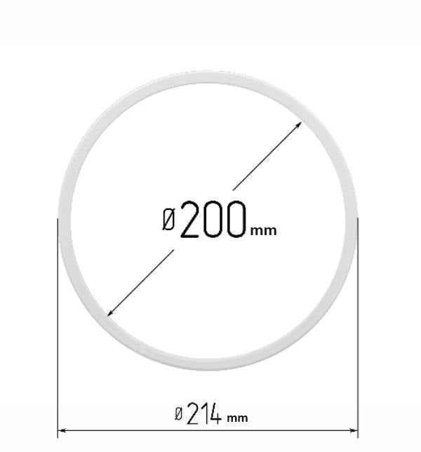 D7.87" (200 mm) Stretch Ceilings Reinforcement Circle Rings/Protective Thermal Rings for Spotlights Installation