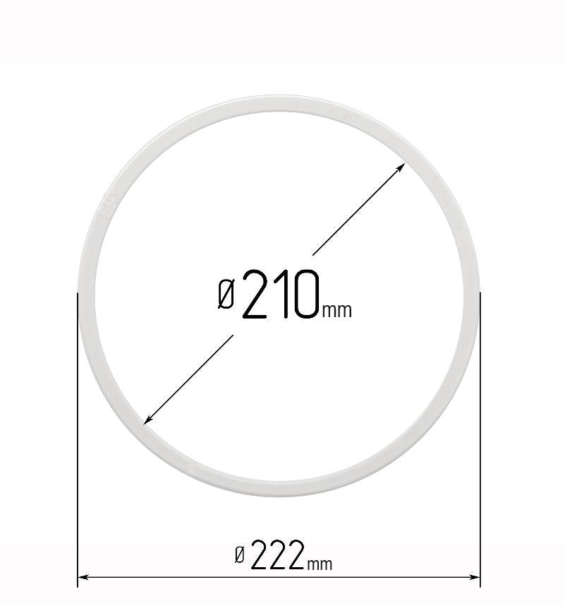 D8.27" (210 mm) Stretch Ceilings Reinforcement Circle Rings/Protective Thermal Rings for Spotlights Installation