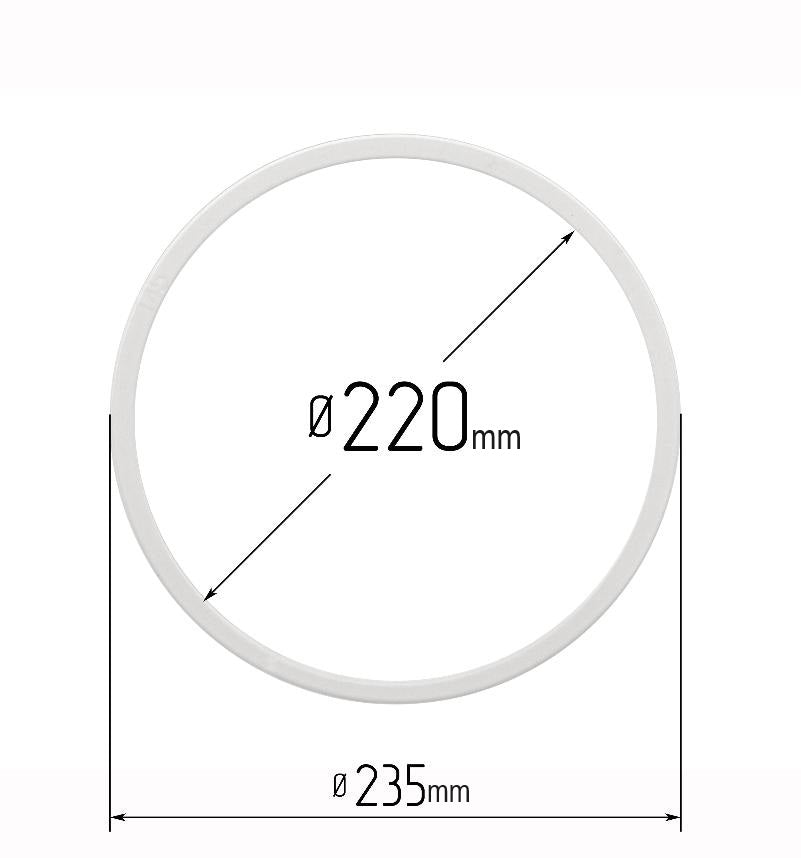 D8.62" (220 mm) Stretch Ceilings Reinforcement Circle Rings/Protective Thermal Rings for Spotlights Installation