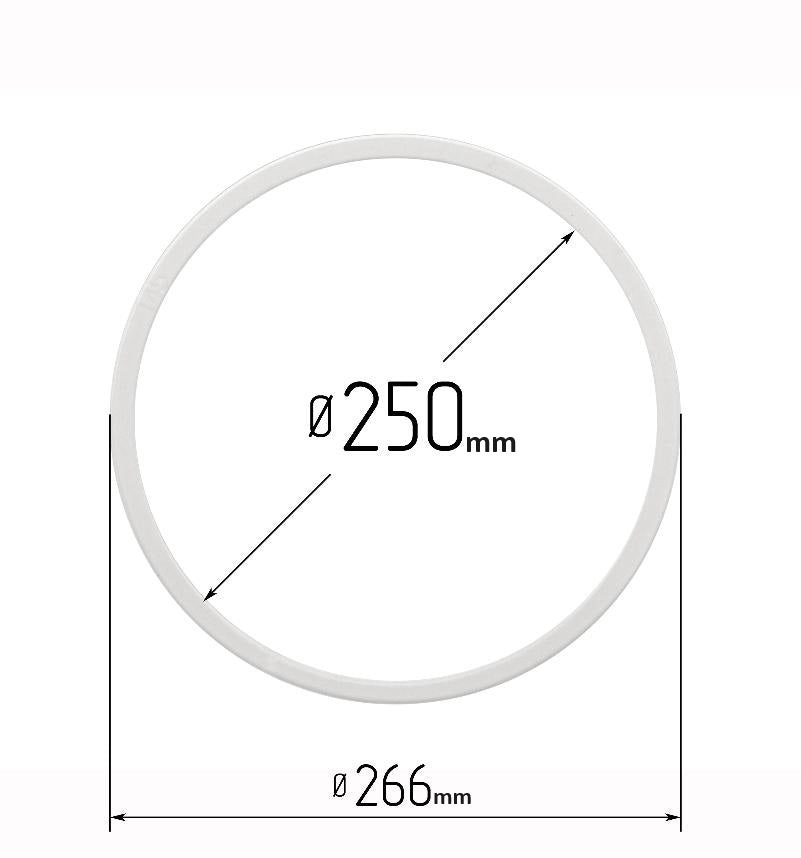D9.84" (250 mm) Stretch Ceilings Reinforcement Circle Rings/Protective Thermal Rings for Spotlights Installation