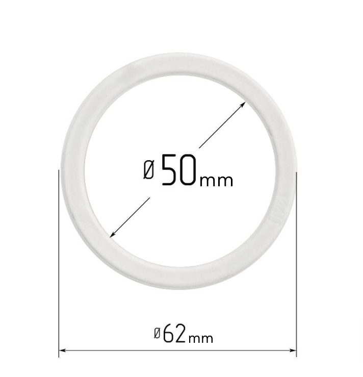 D1.97" (50 mm) Stretch Ceilings Reinforcement Circle Rings/Protective Thermal Rings for Spotlights Installation