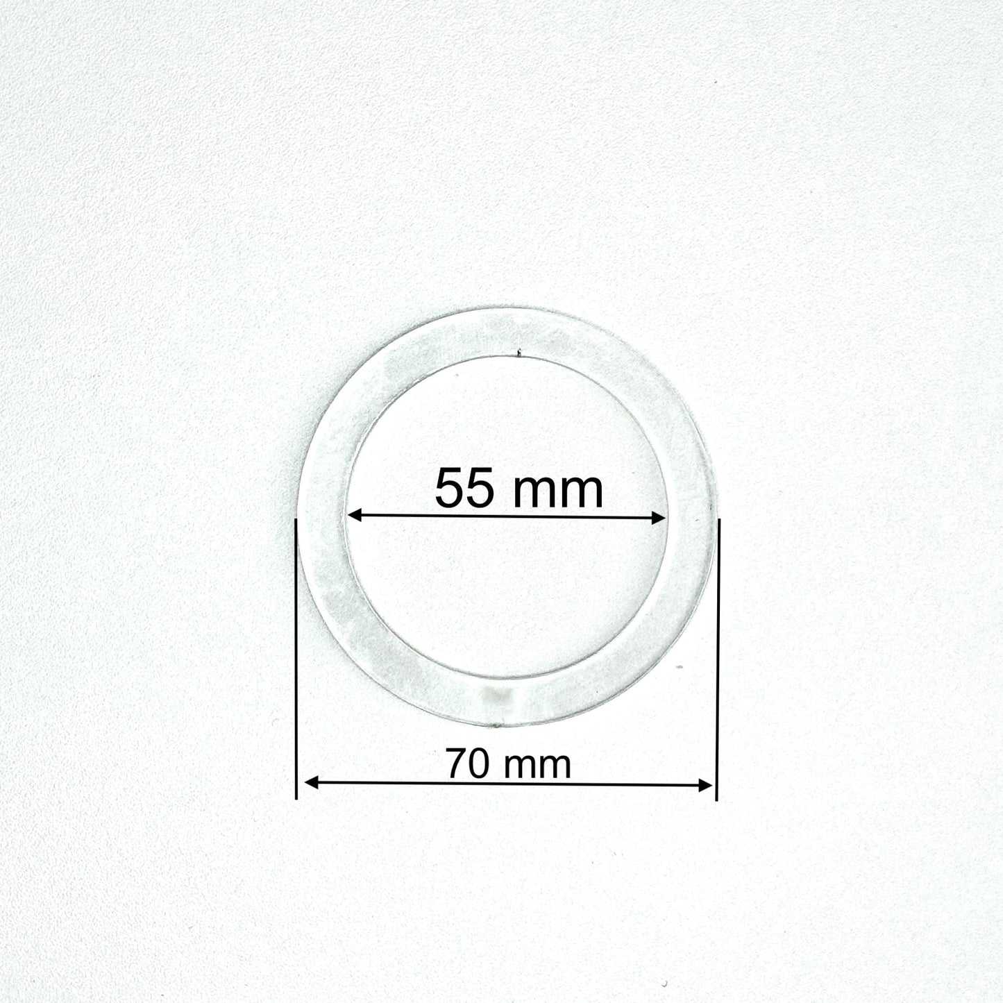 D2.16" (55 mm) Stretch Ceilings Reinforcement Circle Rings/Protective Thermal Rings for Spotlights Installation