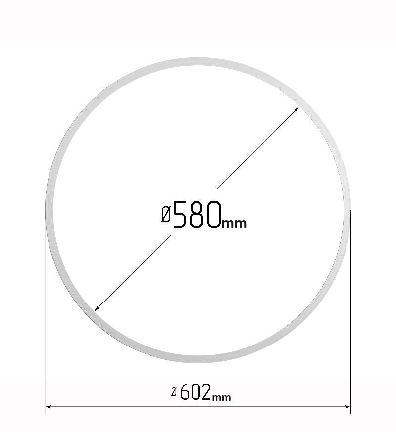 D22.81" (580 mm) Stretch Ceilings Reinforcement Circle Rings/Protective Thermal Rings for Spotlights Installation