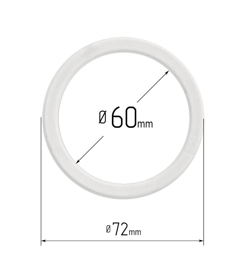 D2.45" (60 mm) Stretch Ceilings Reinforcement Circle Rings/Protective Thermal Rings for Spotlights Installation