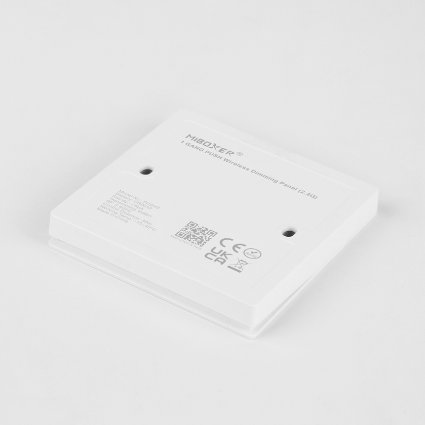 PUSH3 - 1 GANG PUSH Wireless Dimming Panel (2.4GHz)