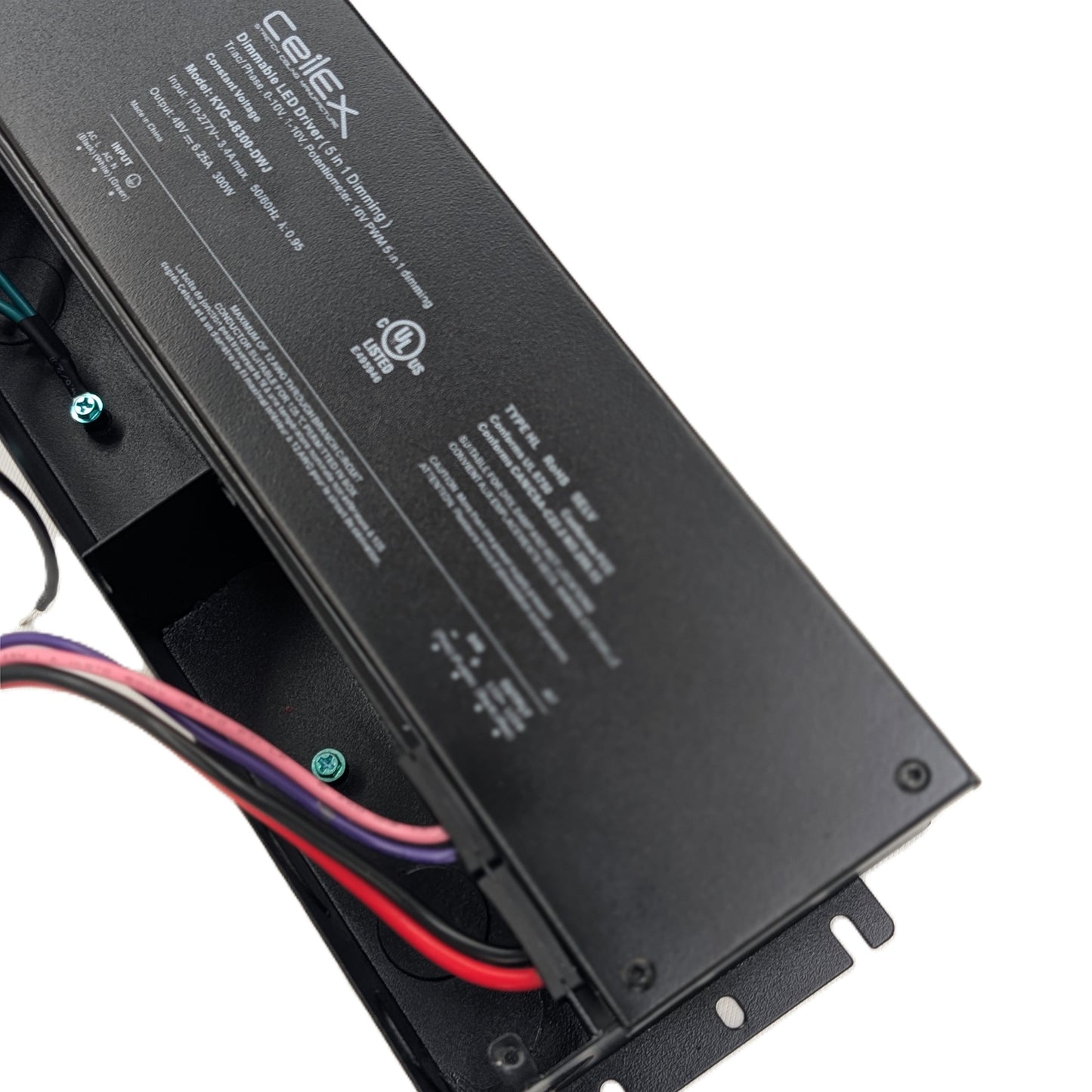 Triac Dimmable LED Driver 48V 300W IP67 UL Listed Compatible with Lutron Dimmer, Transformer for LED Lights, Dimmable Power Supply 5 in 1 Triac/0-10V/1-10V/Potentiometer/10V PWM