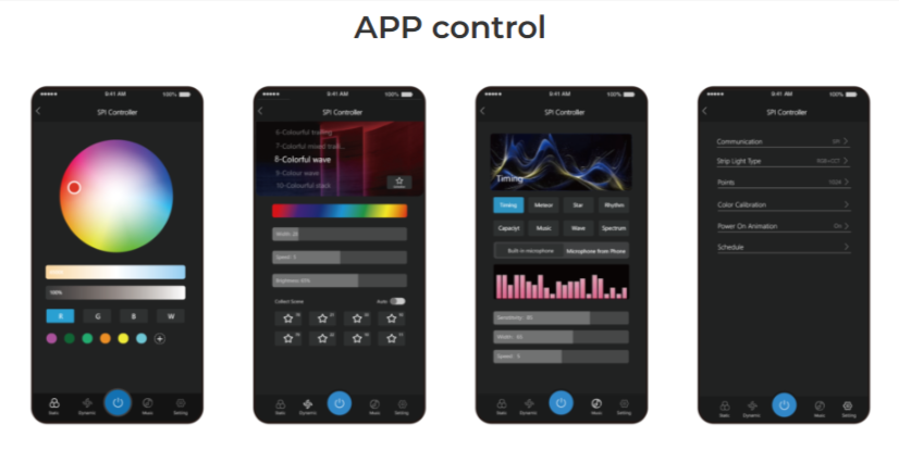 SPIW5 - 5 in 1 SPI+DMX LED Controller (WiFi+2.4G)
