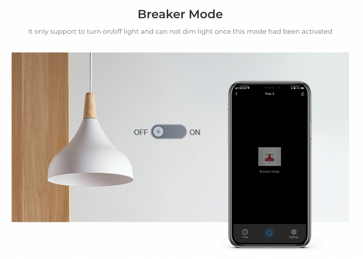 TRI-C1WR - AC Triac Dimmer (WiFi+2.4G+Push)