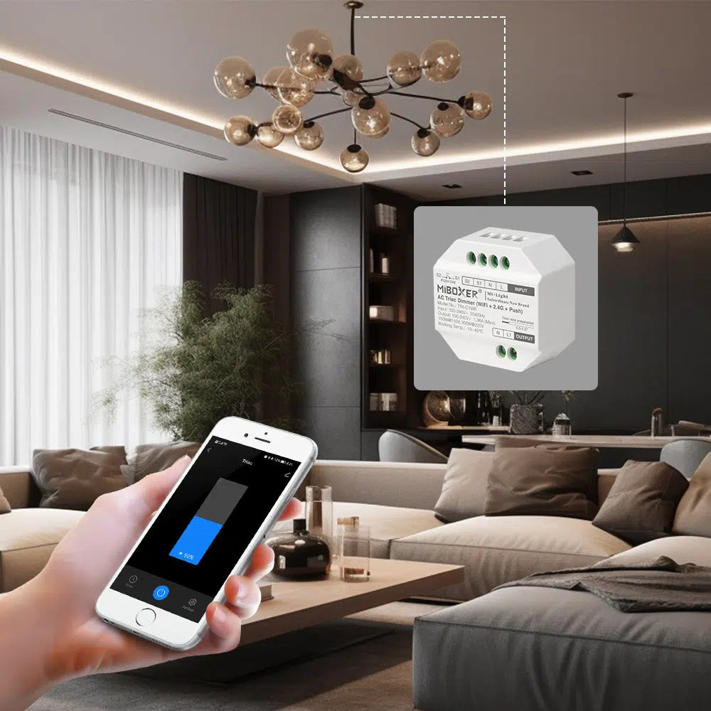 TRI-C1WR - AC Triac Dimmer (WiFi+2.4G+Push)