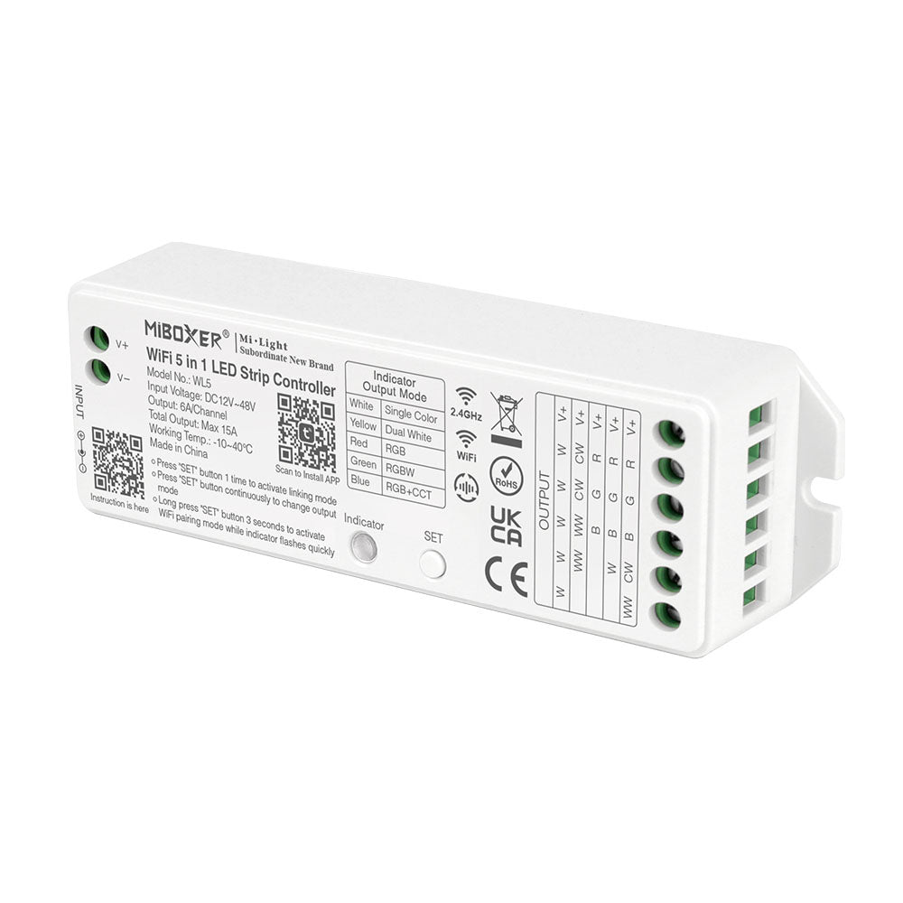 WL5 - 5 in 1 LED Strip Controller (WiFi+2.4G)