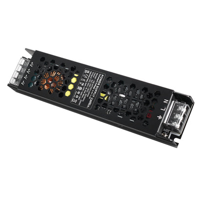 LED Driver 24V 200W IP20 ETL Listed, Power Supply AC 100-130V 50-60Hz, Ultra Slim Fanless Transformer for LED Lights
