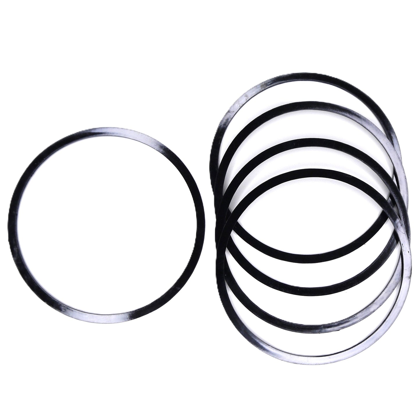 D6.1" (155 mm) Black Stretch Ceilings Reinforcement Circle Rings/Protective Thermal Rings for Spotlights Installation