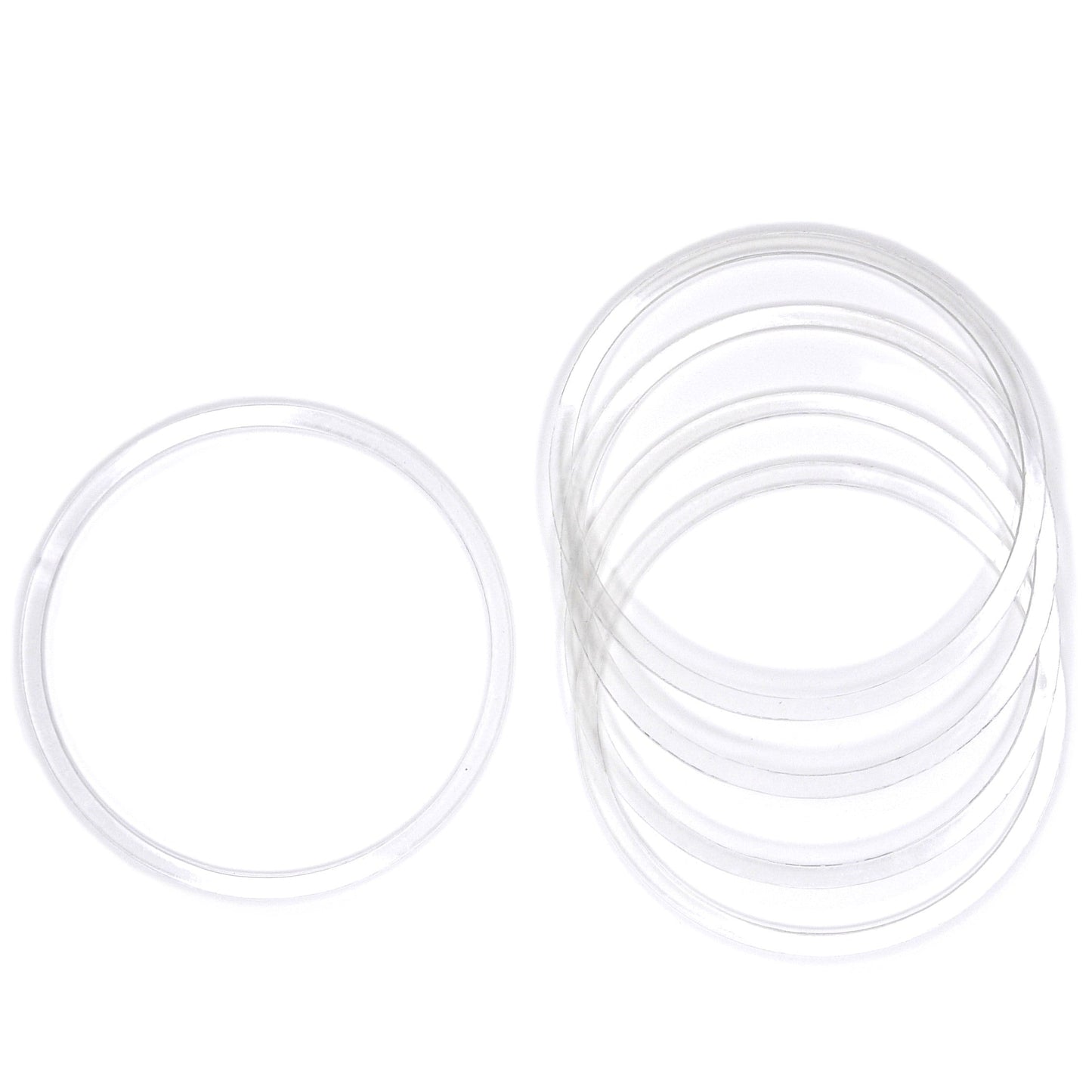 D1.77" (45 mm) Stretch Ceilings Reinforcement Circle Rings/Protective Thermal Rings for Spotlights Installation