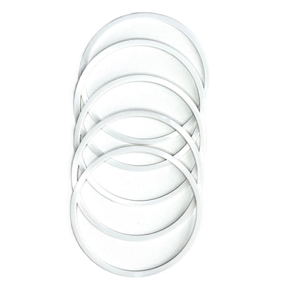 D4.11" (104 mm) White Stretch Ceilings Reinforcement Circle Rings/Protective Thermal Rings for Spotlights Installation