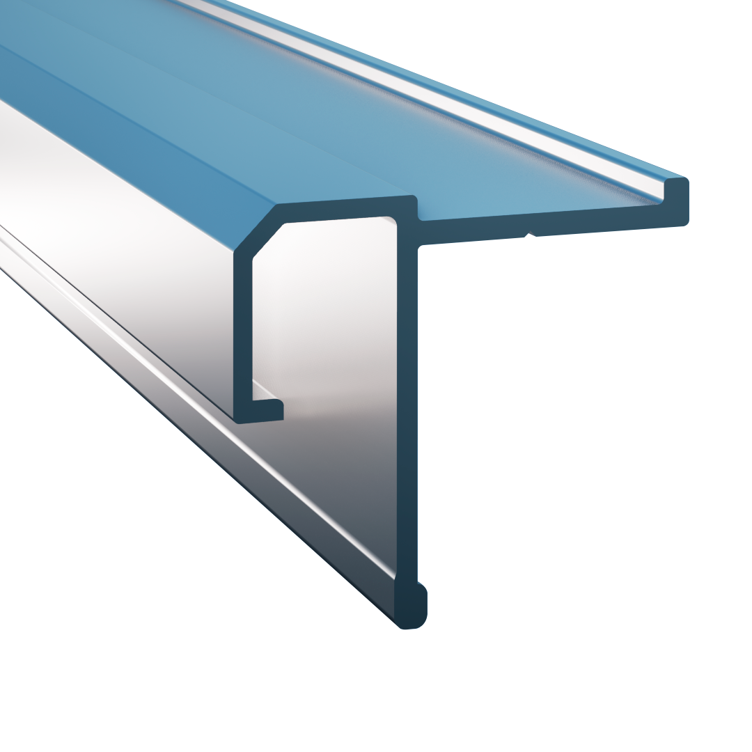 Aluminum Ceiling Profile for PVC Coverings - Model AP-105W