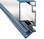 Aluminum Levels Profile for PVC Coverings - Model AP-209-W