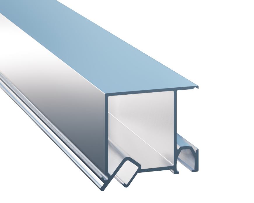 Aluminum Frame Profile for PVC Coverings - Model AP-204B