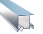 Aluminum Frame Profile for PVC Coverings - Model AP-204B