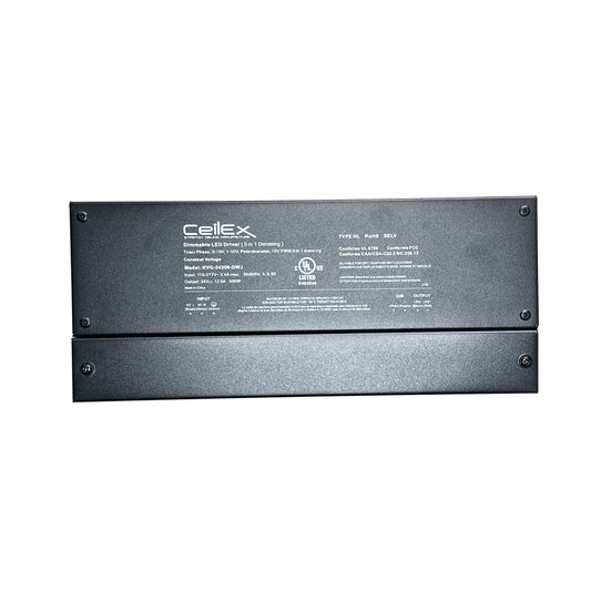 Triac Dimmable LED Driver 24V 300W IP67 UL Listed Compatible with Lutron Dimmer, Transformer for LED Lights, Dimmable Power Supply 5 in 1 Triac/0-10V/1-10V/Potentiometer/10V PWM
