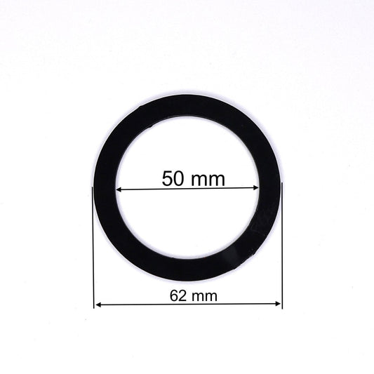 D1.96" (50 mm) Black Stretch Ceilings Reinforcement Circle Rings/Protective Thermal Rings for Spotlights Installation