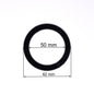 D1.96" (50 mm) Black Stretch Ceilings Reinforcement Circle Rings/Protective Thermal Rings for Spotlights Installation