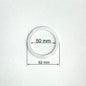 D1.96" (50 mm) White Stretch Ceilings Reinforcement Circle Rings/Protective Thermal Rings for Spotlights Installation