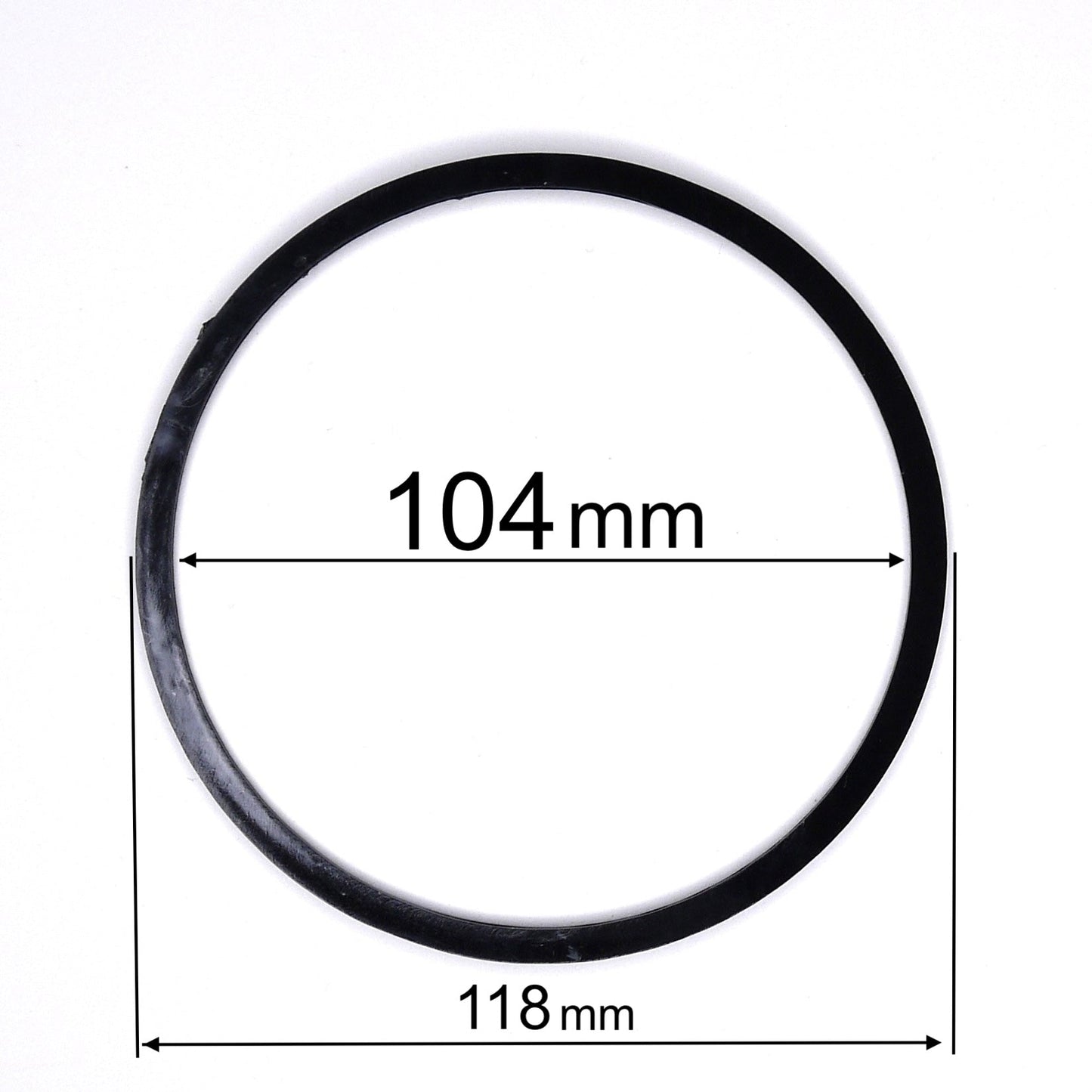 D4.11" (104 mm) Black Stretch Ceilings Reinforcement Circle Rings/Protective Thermal Rings for Spotlights Installation