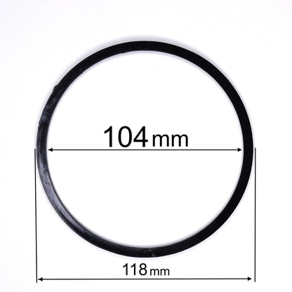 D4.11" (104 mm) Black Stretch Ceilings Reinforcement Circle Rings/Protective Thermal Rings for Spotlights Installation