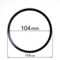 D4.11" (104 mm) Black Stretch Ceilings Reinforcement Circle Rings/Protective Thermal Rings for Spotlights Installation