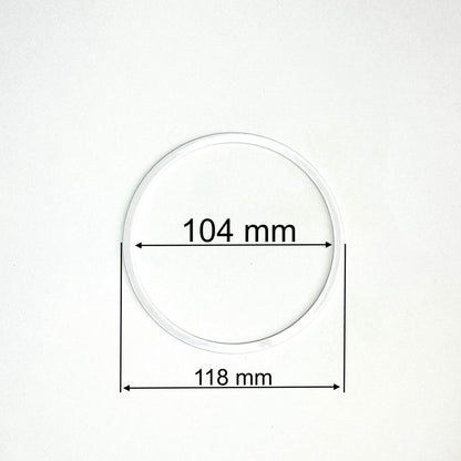 D4.11" (104 mm) White Stretch Ceilings Reinforcement Circle Rings/Protective Thermal Rings for Spotlights Installation