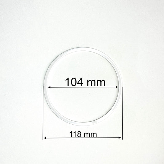D4.11" (104 mm) White Stretch Ceilings Reinforcement Circle Rings/Protective Thermal Rings for Spotlights Installation