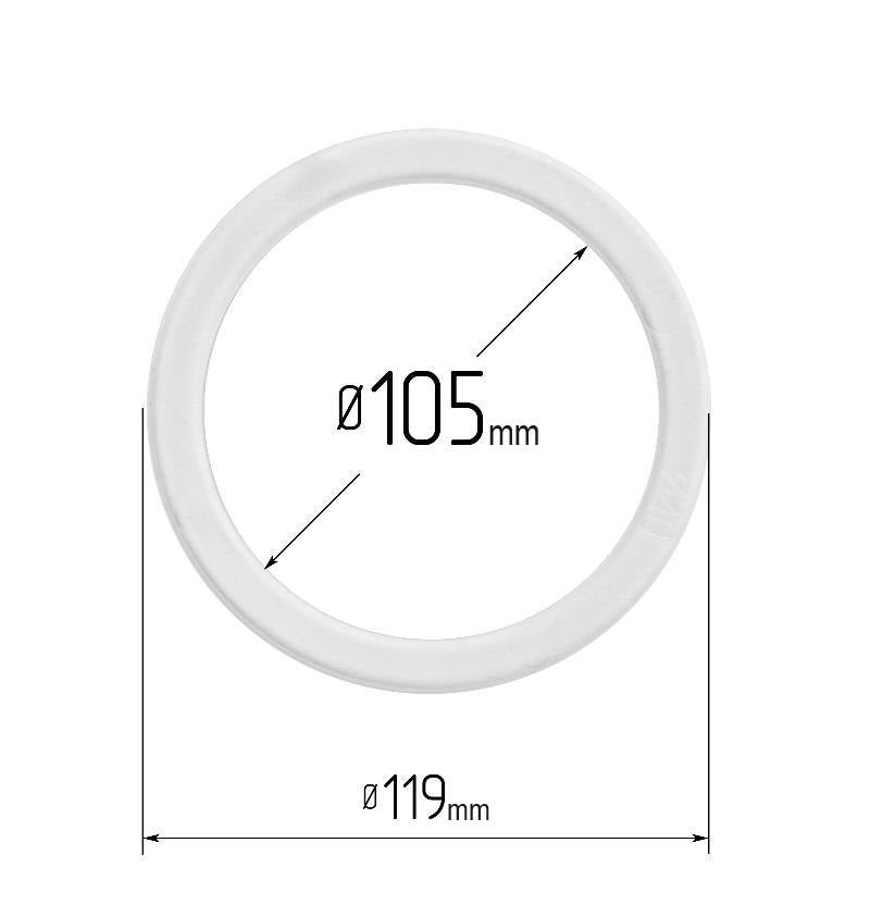 D4.13" (105 mm) Stretch Ceilings Reinforcement Circle Rings/Protective Thermal Rings for Spotlights Installation