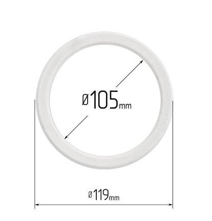 D4.13" (105 mm) Stretch Ceilings Reinforcement Circle Rings/Protective Thermal Rings for Spotlights Installation