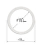 D4.35" (110 mm) Stretch Ceilings Reinforcement Circle Rings/Protective Thermal Rings for Spotlights Installation