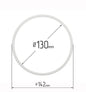 D5.12" (130 mm) Stretch Ceilings Reinforcement Circle Rings/Protective Thermal Rings for Spotlights Installation